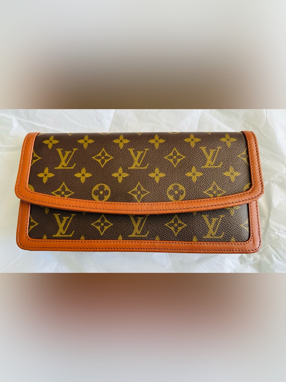 Authentic Vintage Louis Vuitton Monogram Clutch Bag Made in France